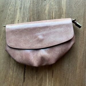 Anthropologie Emma Convertible Clutch Belt Bag Pinky Nude